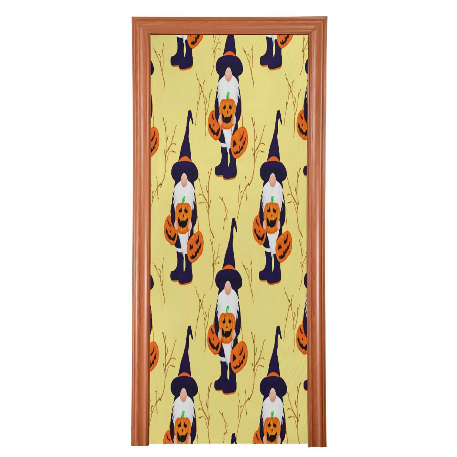 Décoration de porte de Noël lavable et résistante aux intempéries