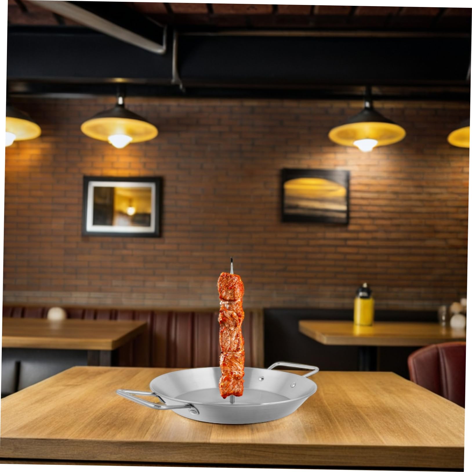 Acero Inoxidable Soporte Vertical con 3 Pinchos Desmontables