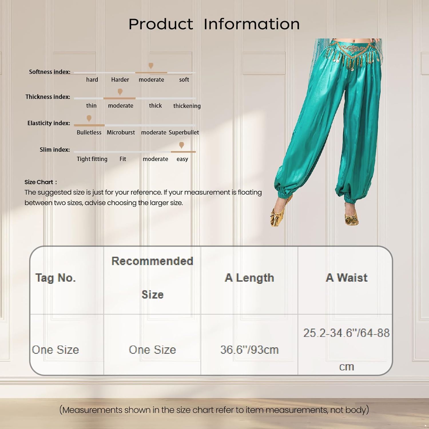 Freebily Womens Harem Pants for Belly Dance Halloween Indian Dance Performance Costume Baggy Trousers