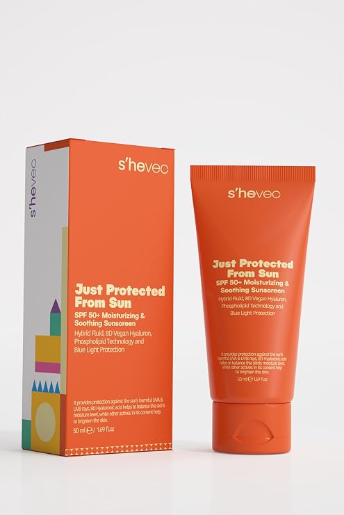 She Vec Just Protected From Sun – Illuminating And Anti Stain Sunscreen Cream Spf 50