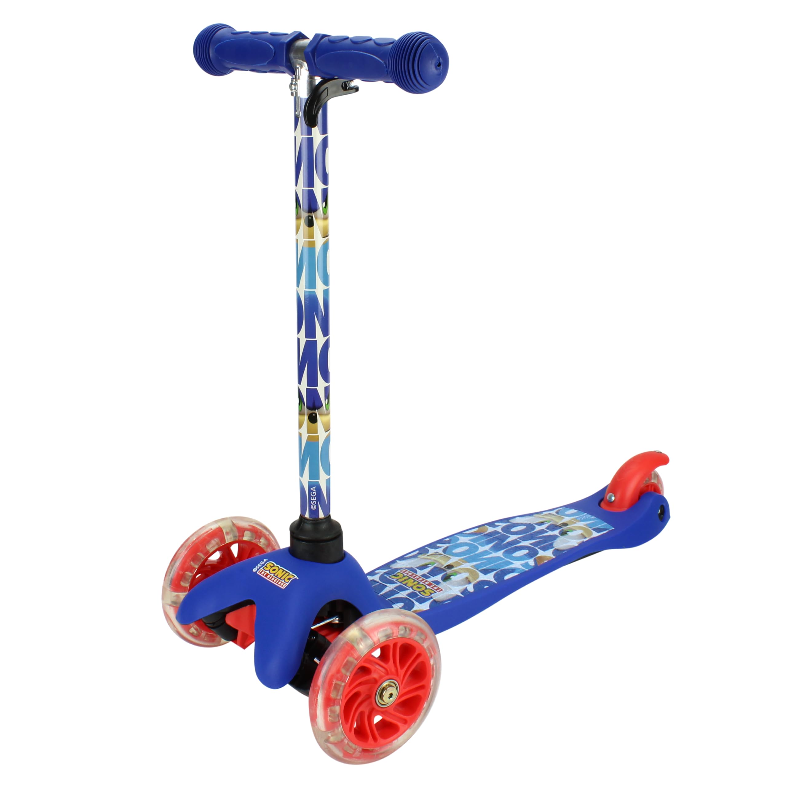 Patinete infantil Sonic de 3 ruedas con luz y sonido Patinete infantil Sonic de 3 ruedas con luz y sonido