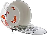 Vista 2 de Golden Rabbit Sopa esmaltada o olla de caldo, 18 cuartos de galón, langosta