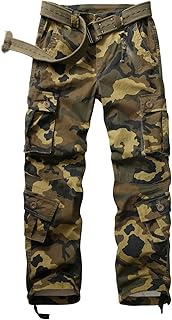 Women's Cotton Casual Military Army Cargo Combat Work Pants with 8 Pocket