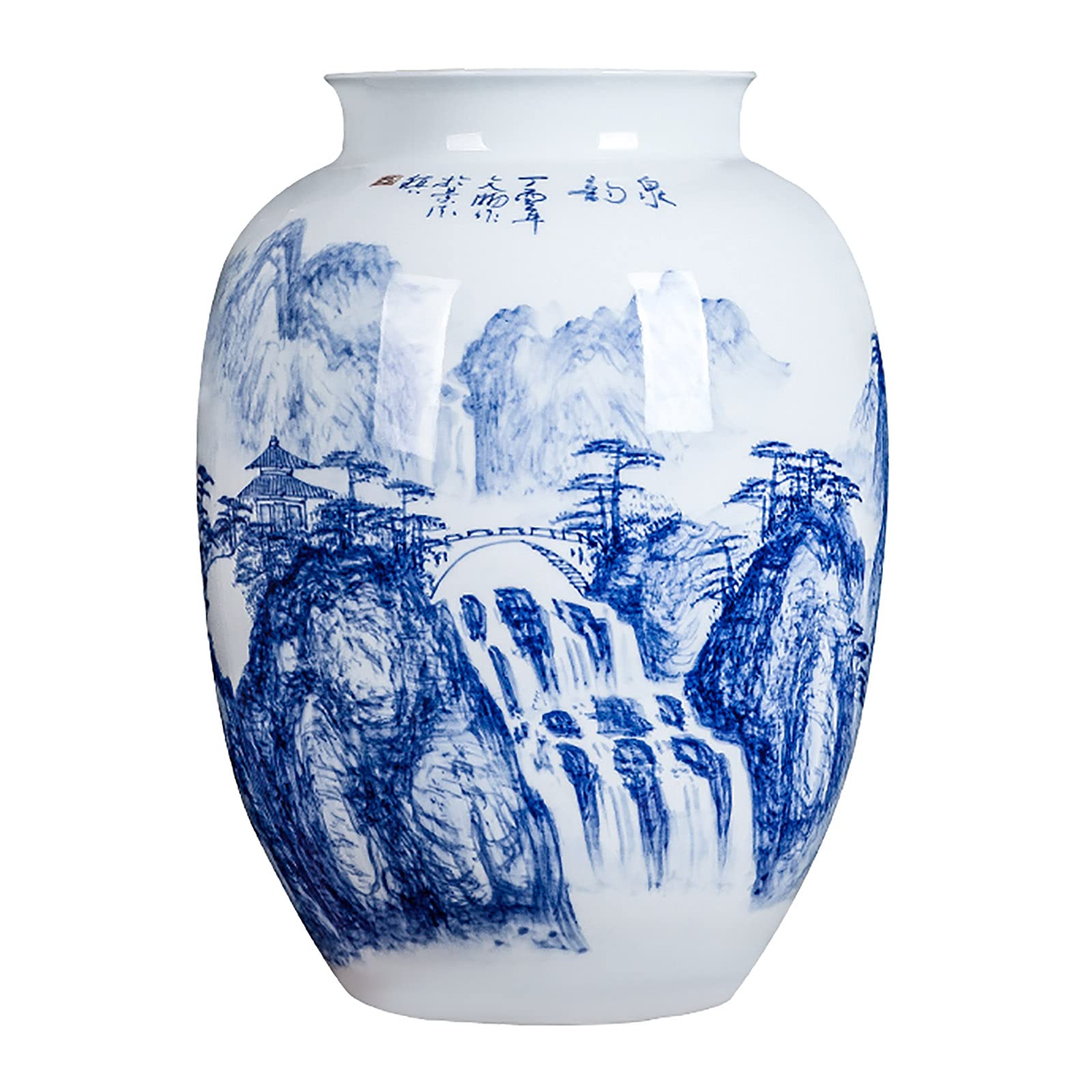 Vases en céramique de ménage : grand vase décoratif style Ming