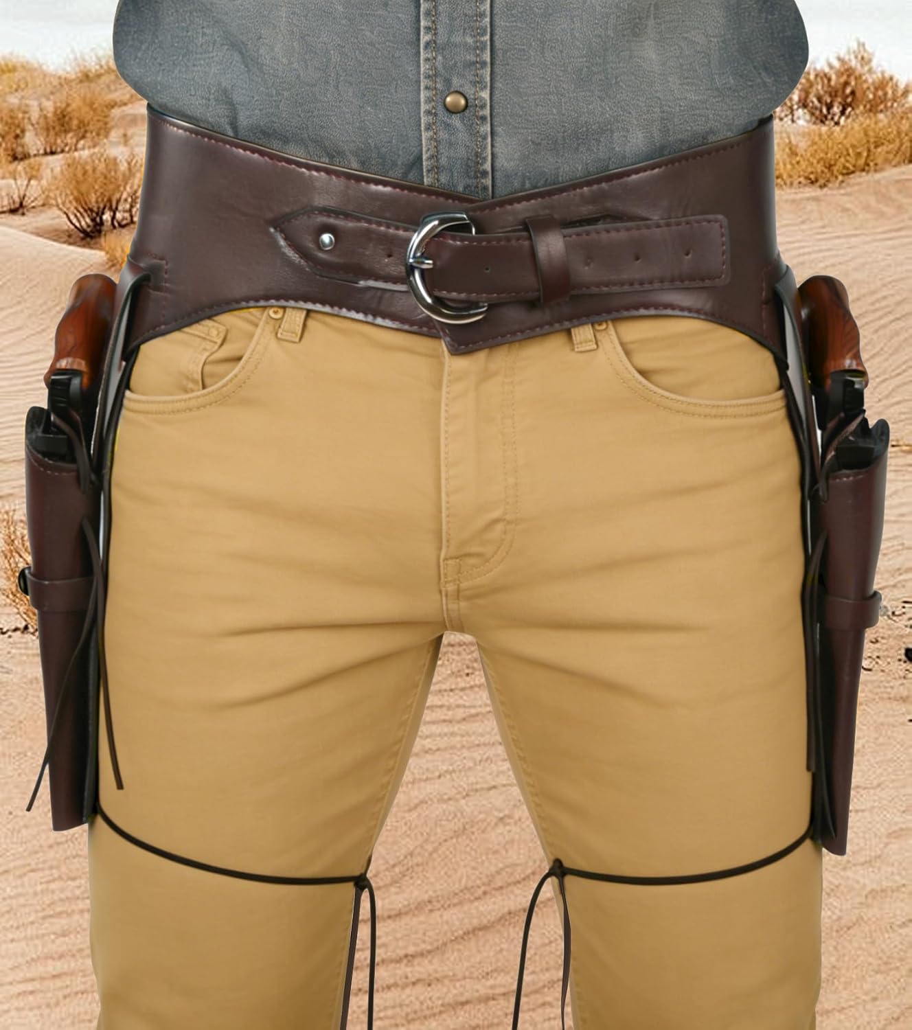 Cowboy Revolver Holster - Vintage Western Holster for Costume, Role Playing, and Creating a Medieval Cowboy Vibe