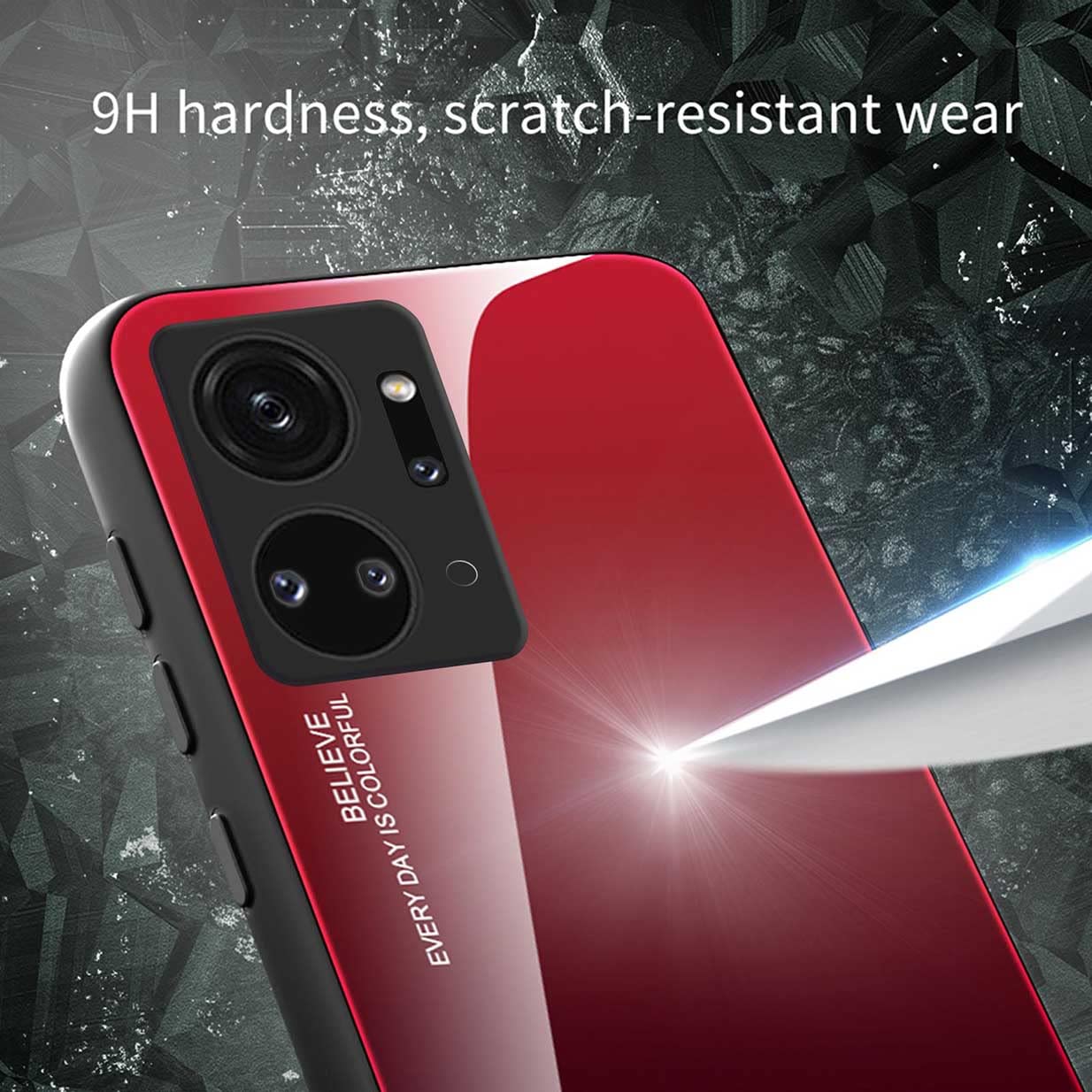 Cover Per Honor X7a In Vetro Temperato Sfumato Rosa – Ultra Sottile Morbida TPU – Con Protezione Antiurto
