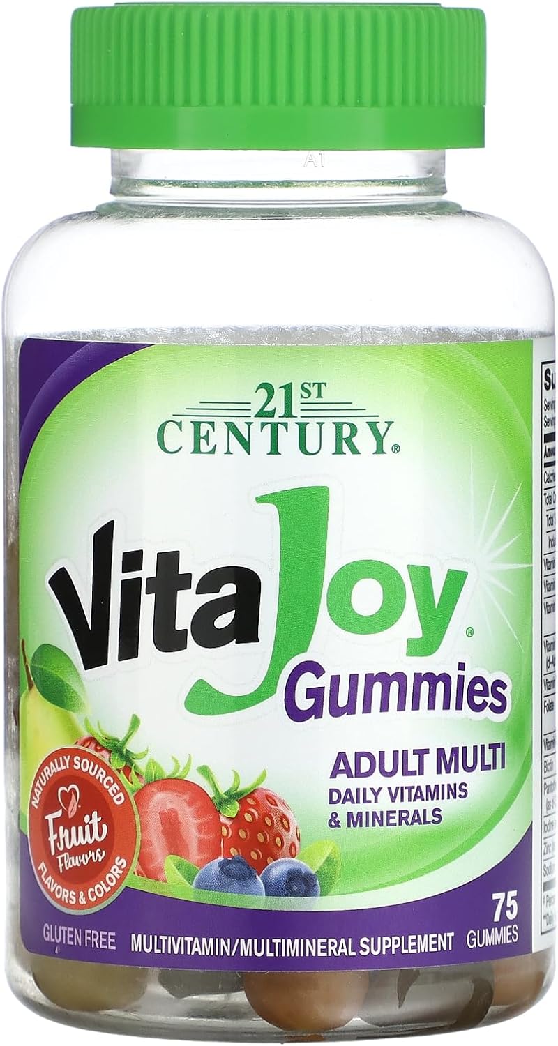 21st Century Vitajoy Multi Gummies, Orange, Cherry and Strawberry, 75 Count