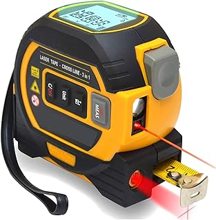 Laser Tape Measure 3 in 1 Digital Laser Distance Meters with LCD Display...