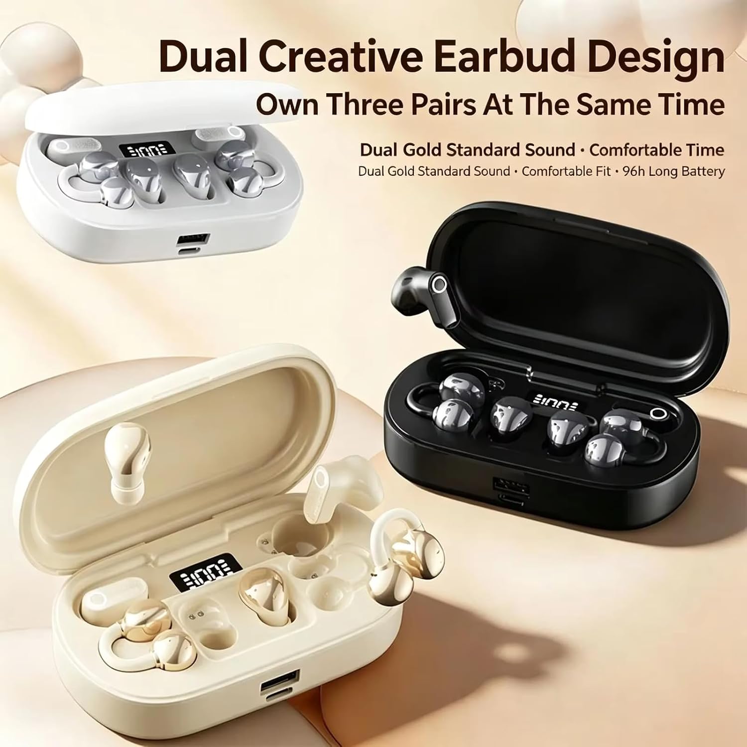 3-in-1 Bluetooth Wireless Earbuds with Chargeable Power Bank Case image 3