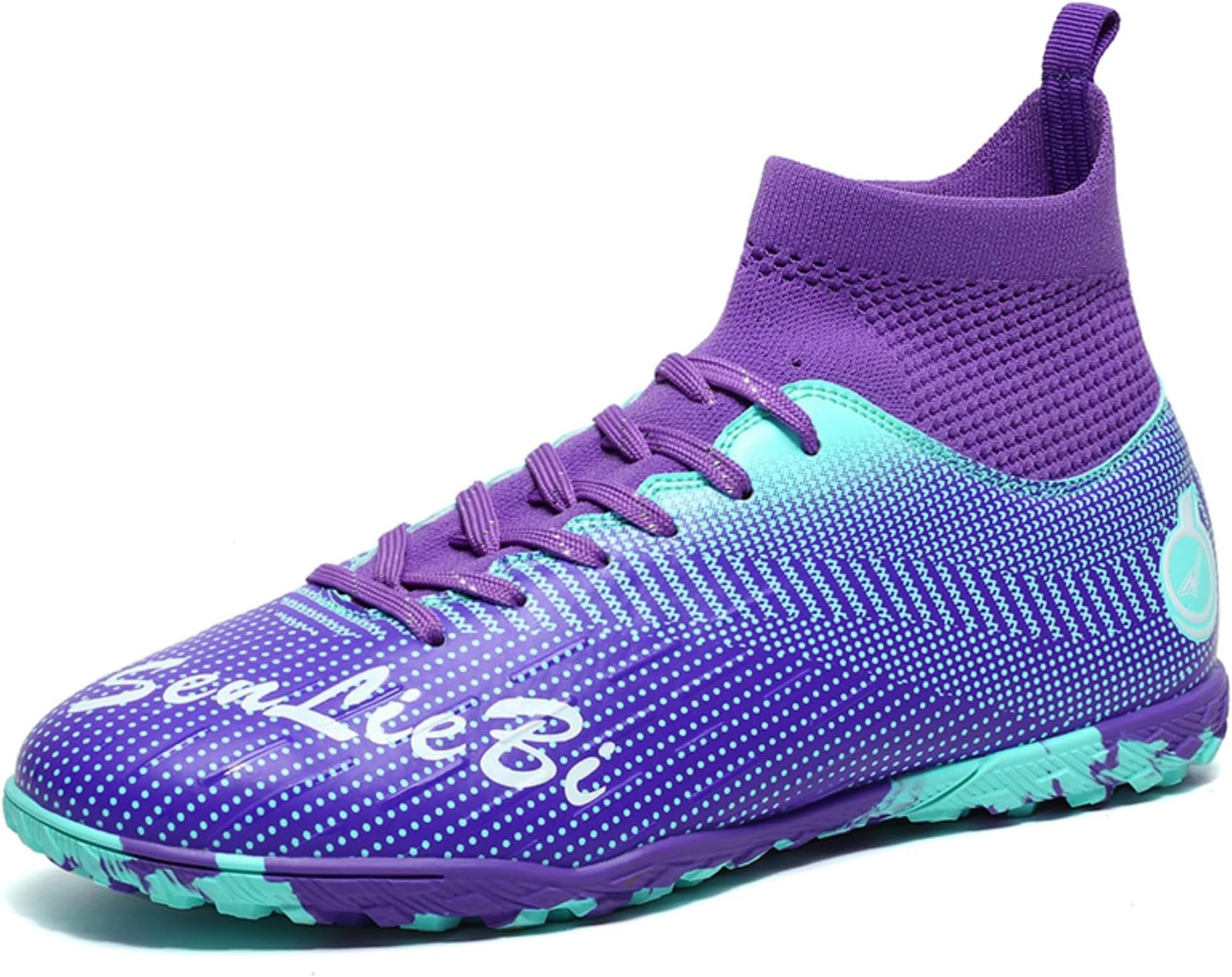Mens Football Shoes High Top Spikes Youth Outdoor Training Football Shoes Professional Athletic Sports Shoes Turf Trainers