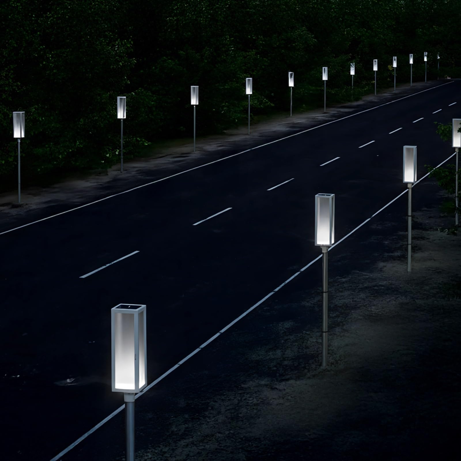 5-pak solarna lampa ostrzegawcza o ruchu drogowym, lampa LED do budowy dróg, marker zewnętrzny do ogrodów, tarasów i podjazdów