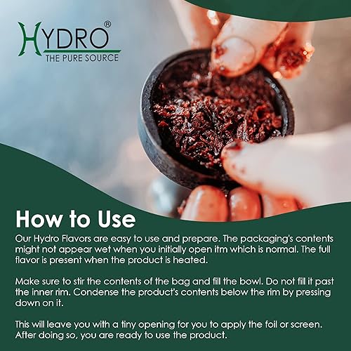 Miniatura 7 de Hydro - Hierbas para shisha o hookah, 250 gramos, sabor de alta calidad, sin tabaco ni nicotina, 1