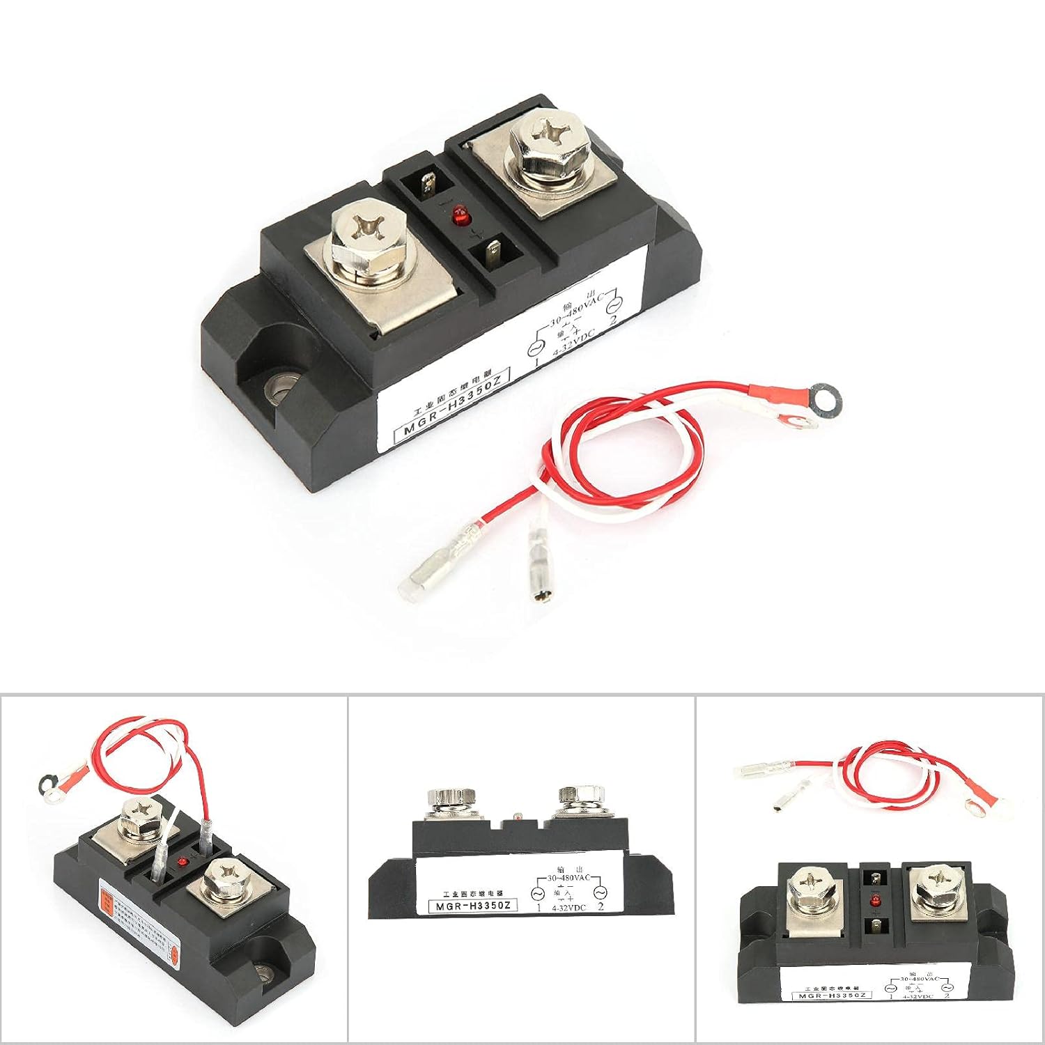 Solid State Relay SSR Solid State Relay Module for Temperature Controller Accessories 300A/350A/400ADC Control AC SSR(MGR-H3350Z)