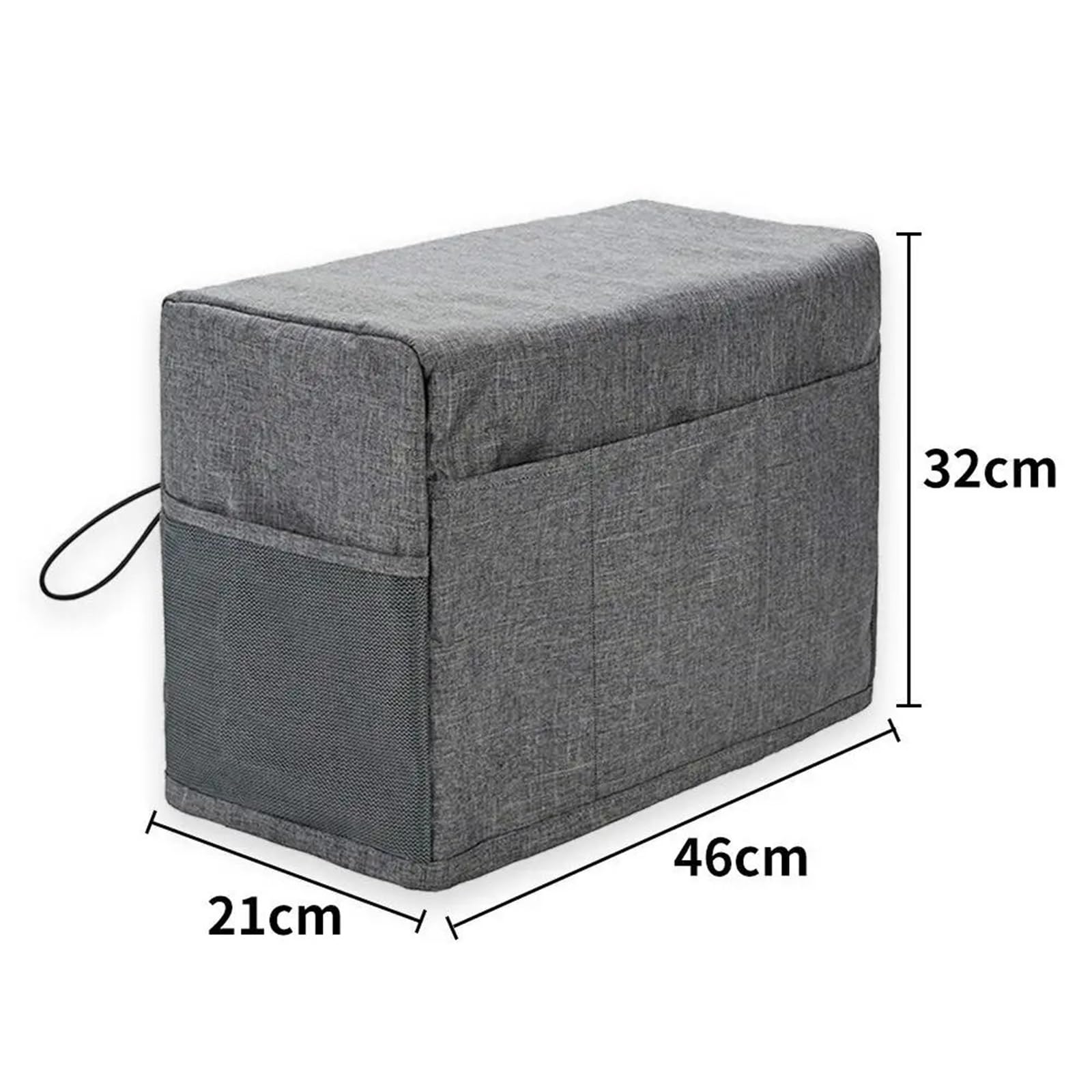 Bolsa para Máquina De Coser Funda Impermeable for máquina de Coser con Bolsillos, Funda antirrayas for la mayoría de máquinas de Coser(Grey)