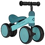 Retrospec Cricket Baby Walker Balance Bike with 4 Wheels for Ages 12-24 Months - Baby Toys & Toddler Toys for 1 Year Olds - Ride On Bicycle - Boys & Girls