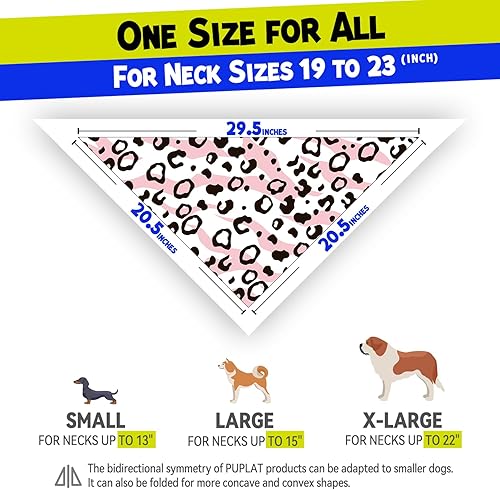 Miniatura 5 de Puplat Bandanas de cumpleaños para perro, paquete de 4, bandanas para perros para el día de San Valentín, para niños, niñas, tela duradera de alta