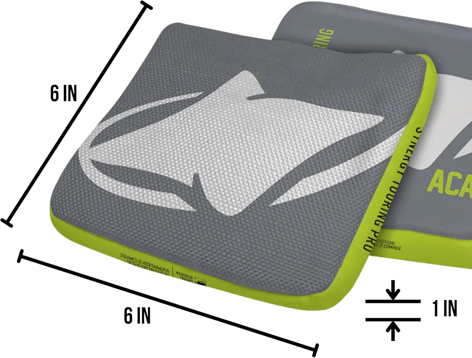 ACA Synergy Edge Professional Cornhole Bags Dual Sided 6x6 Logo