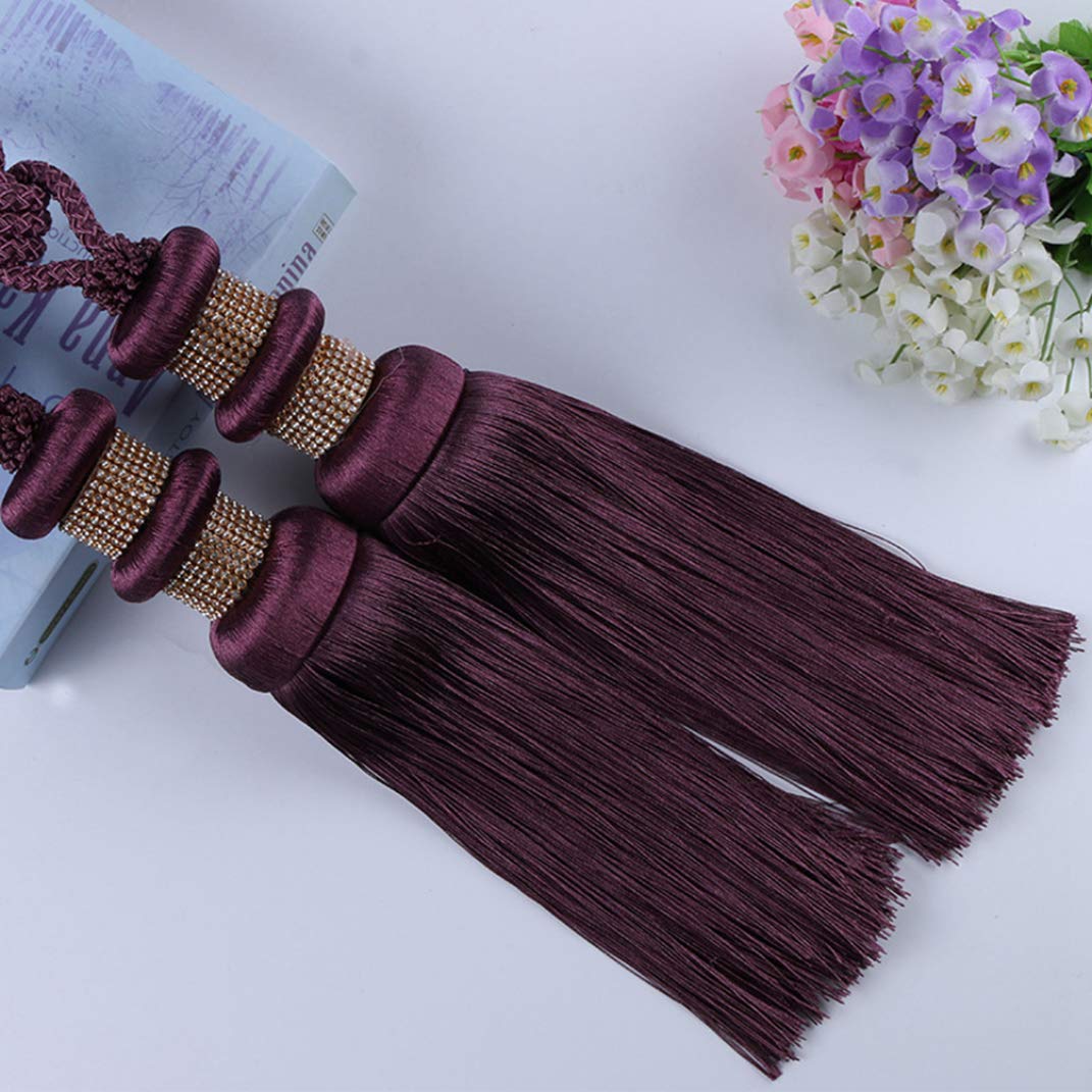 Attaches de rideaux for rideaux, embrasses de rideaux, embrasses de rideau de luxe avec strass ornés de strass modernes for salon, chambre à coucher, draperie de fenêtre, boule suspendue, corde de ret