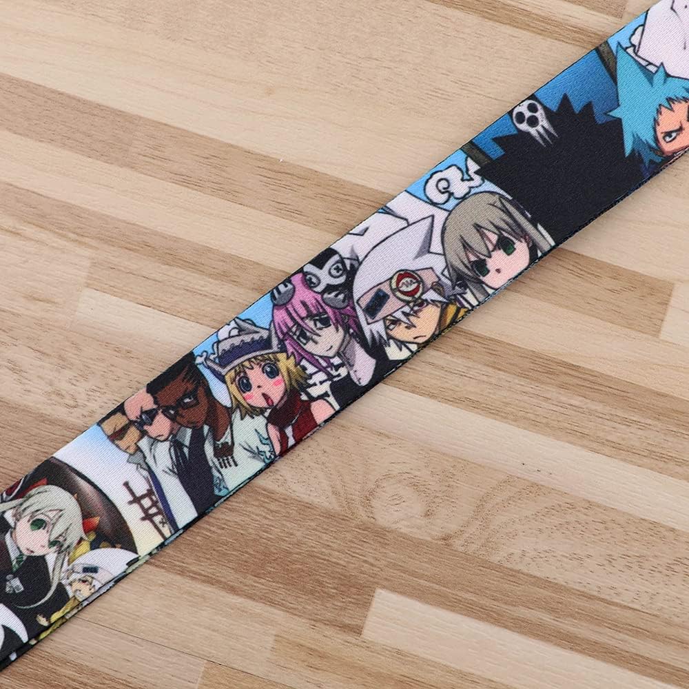 Pinstant Soul Eater Anime Manga 17.7" Neck Lanyard Keychain Holder ID Badge Mobile Phone Pin Strap - Image 3