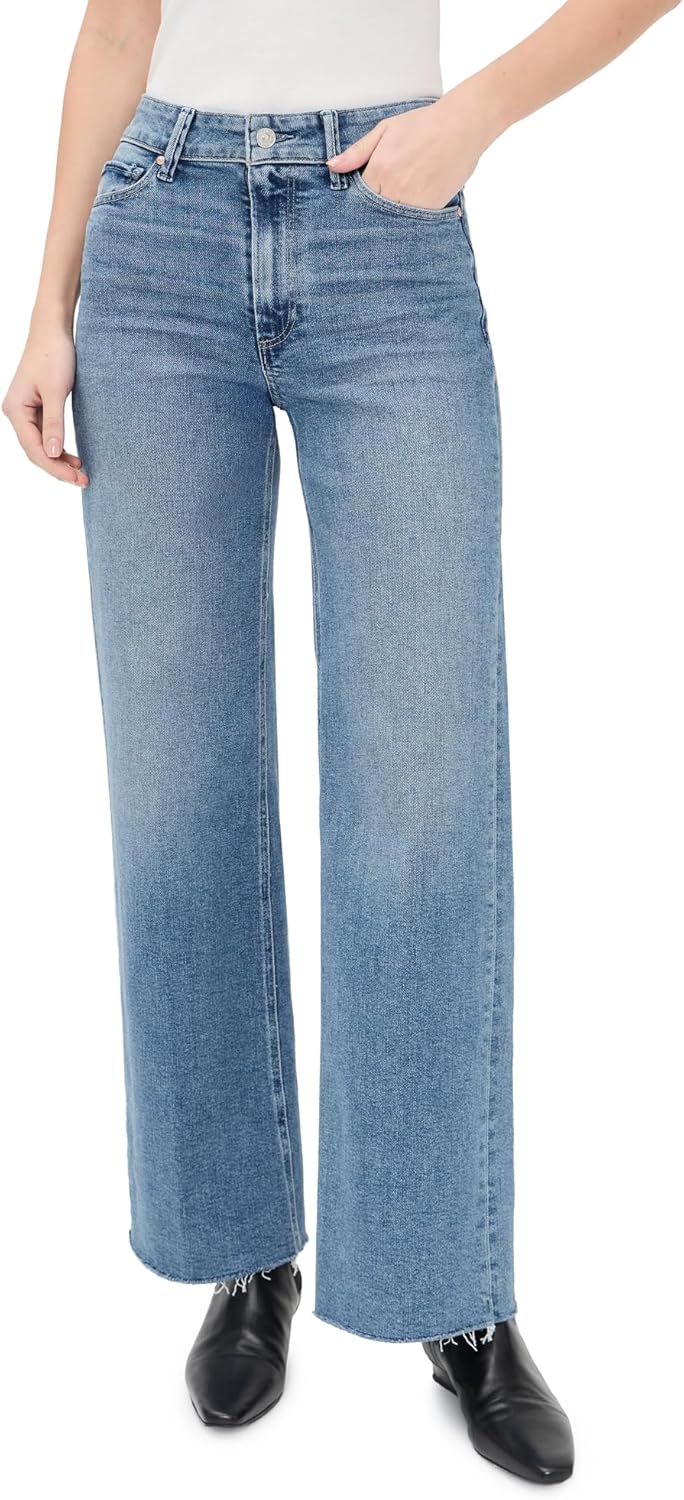 PAIGE Women's Anessa Jeans with Raw Hem