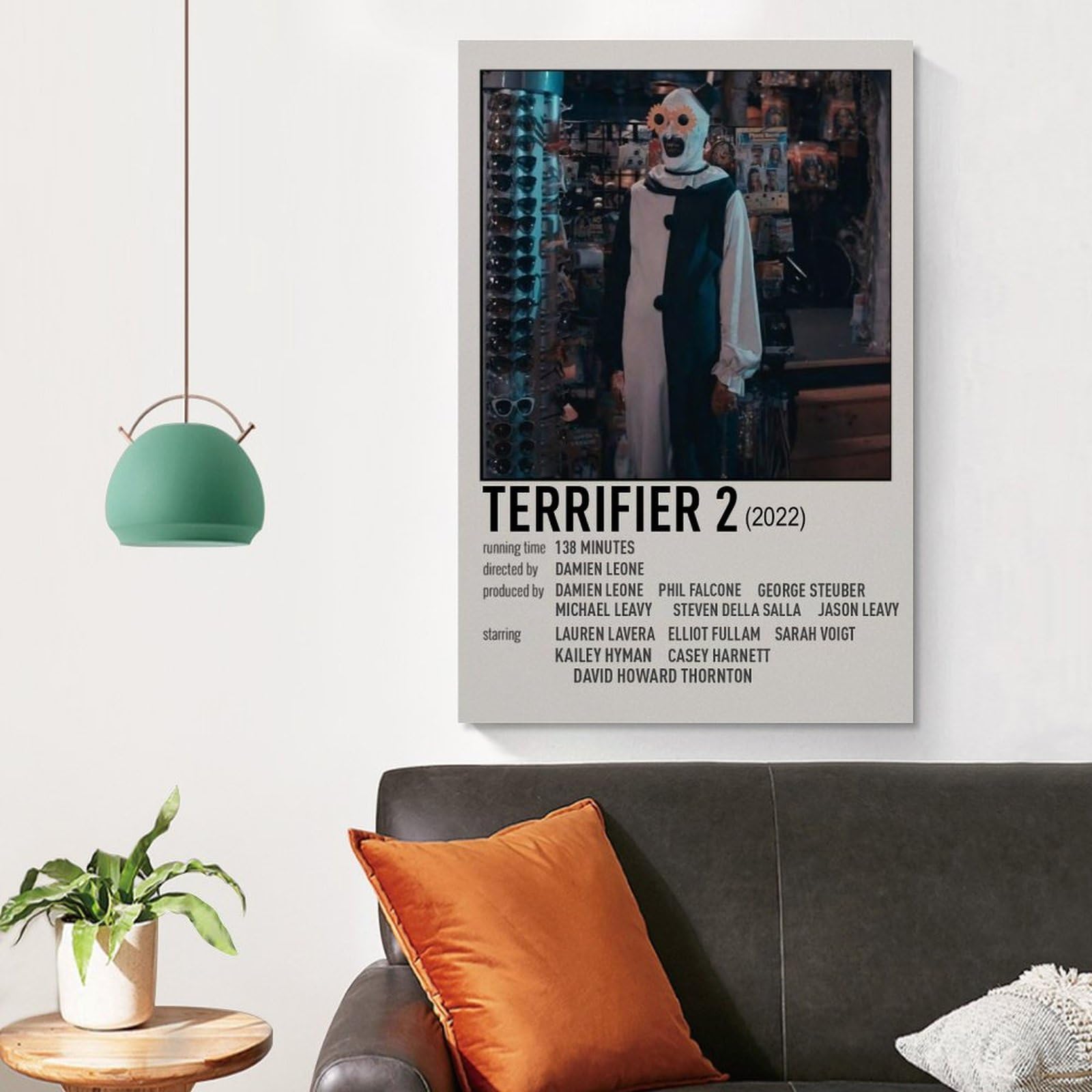 Keev Poster Sur Toile Terrifier Décoration Murale 40x60 Cm Sans Cadre