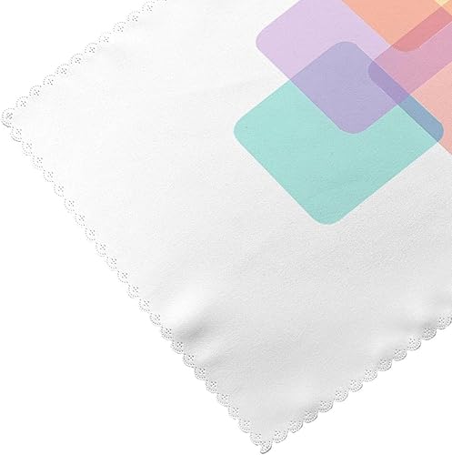 Miniatura 5 de Rectangular Placemats Set of 4, Heat Resistant Squares Printed Kitchen Dining Table Mats