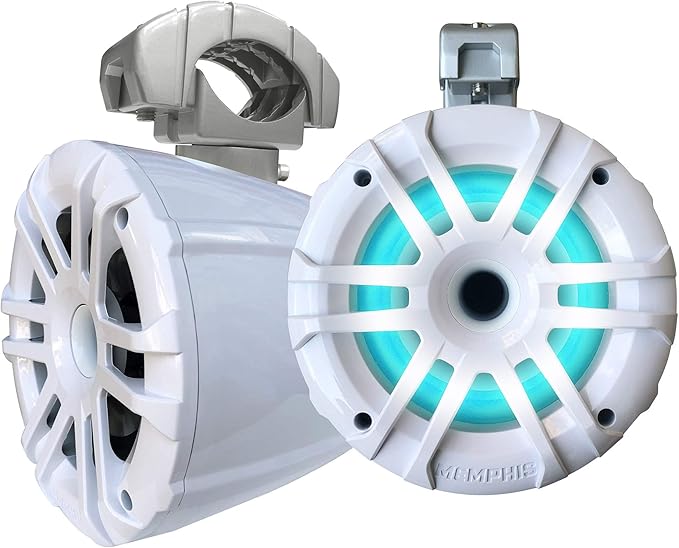 Parlantes Memphis LED Tower con 4 MXA62TW 6.5 pulgadas Blancos miniatura 3