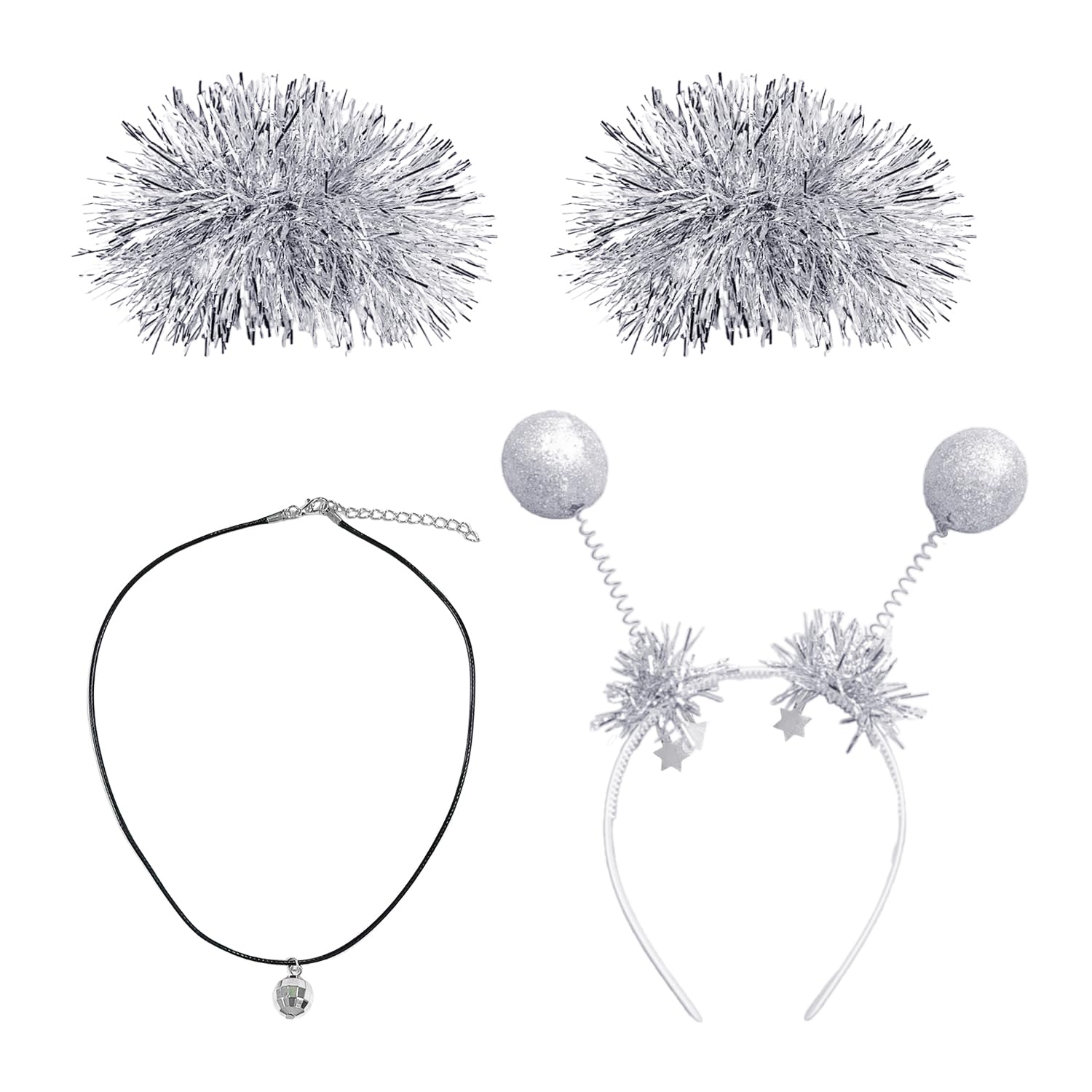 NIDHFG 1 Headband, 2 Bracelets And 1 Necklace, Alien Costume Accessories, Creative Styling Accessories, Role-Playing Props.