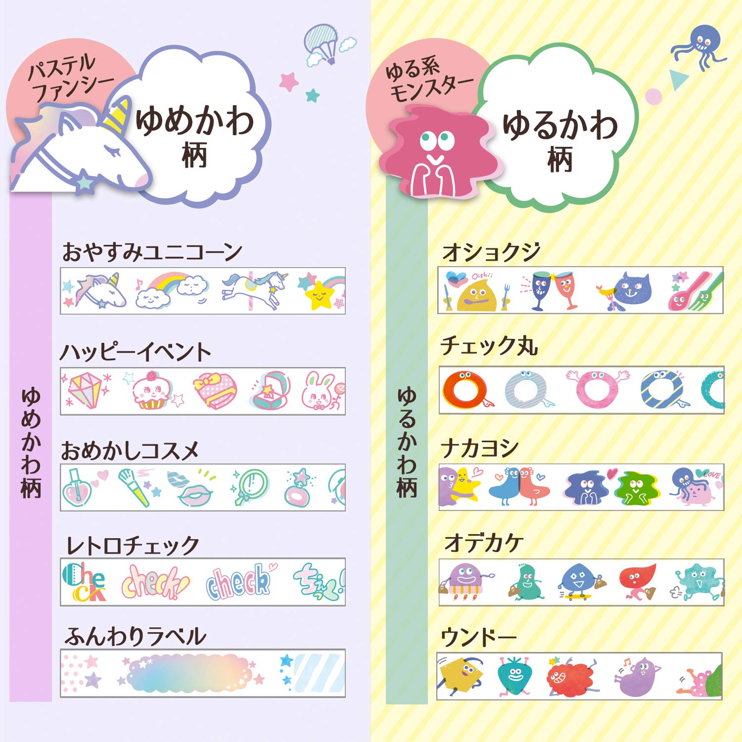 Amazon.co.jp: プラス プチデコラッシュ太幅タイプ ゆめかわ&ゆるかわ