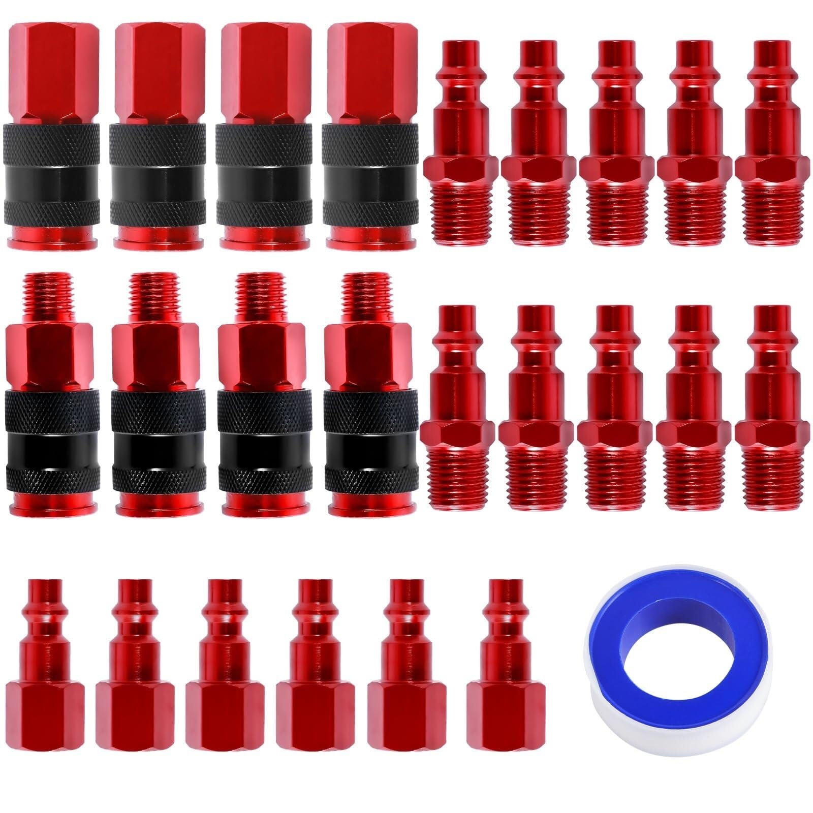 Raccords NPT de 1/4 pouces durables pour tuyau d'air comprimé