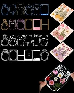 Kit DIY Marque-pages Fleurs Séchées Transparentes – 24 Signets & 30 Vraies Fleurs, Activité Créative pour Enfants Adultes, Cadeau Maîtresse Fin d'Année.