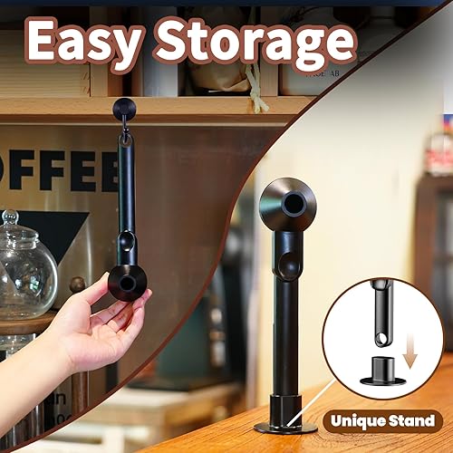 Miniatura 3 de Cuchara de café con embudo para café molido, proteína en polvo y té, para recarga reutilizable de taza K, 2 cucharadas sin desorden, diseño de