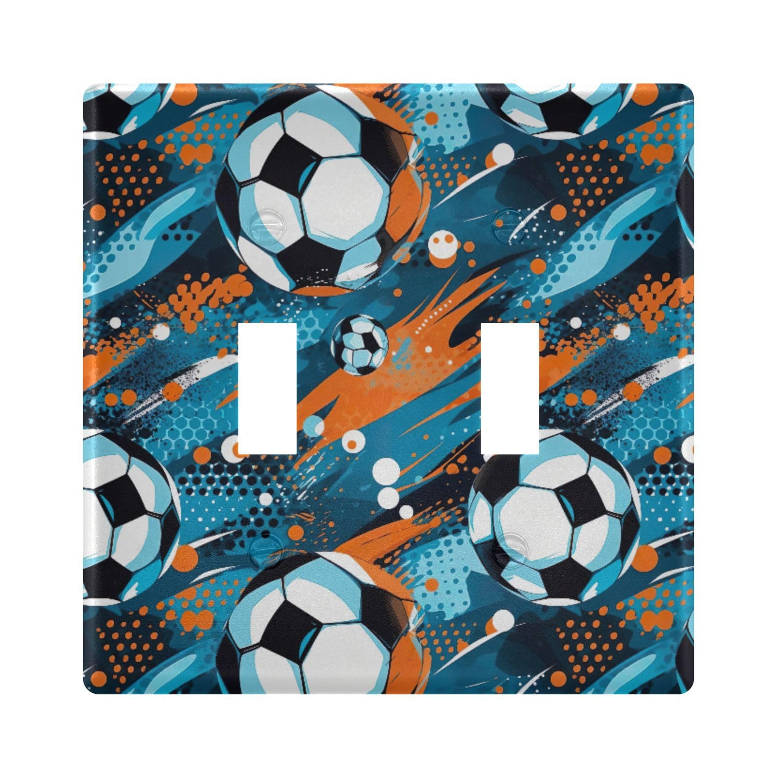 UMIRIKO Football Light Switch Cover Plate Covers Decorative Double Toggle Home Decor 202a8818