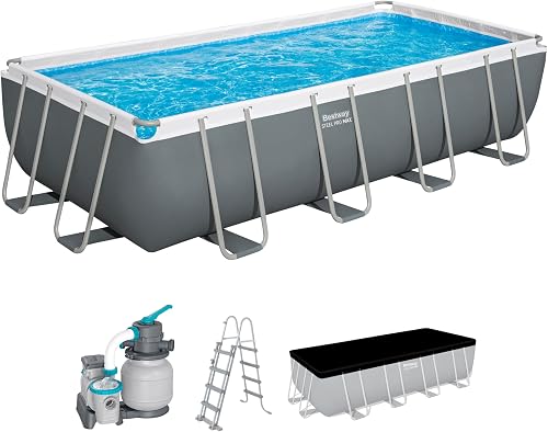 Steel Pro Max Above Ground Pool Kit - 549cm x 274cm x 122cm - Dark Grey