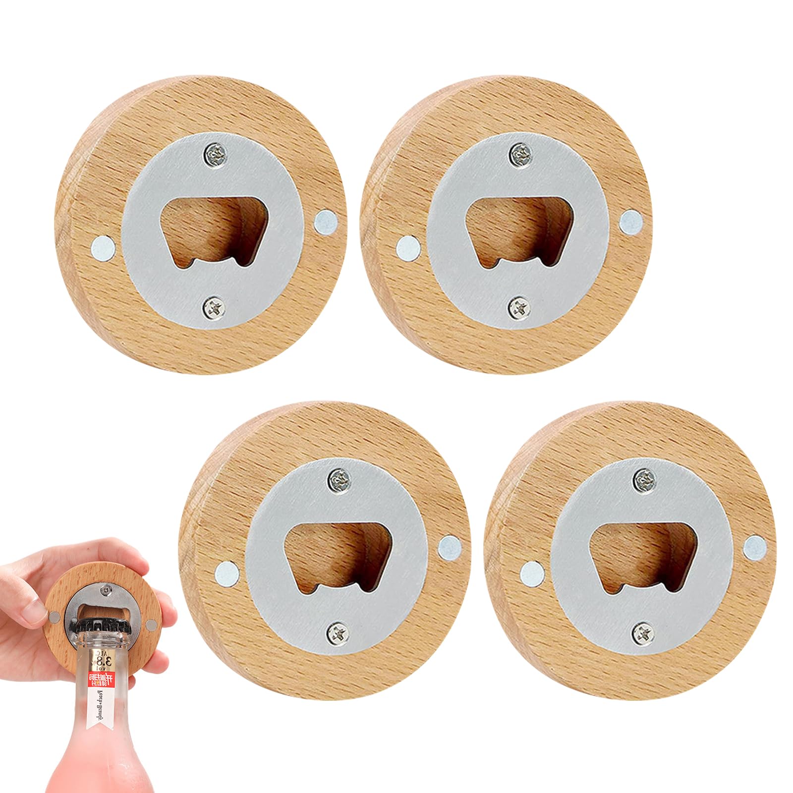 Decapsuleur Biere, 4 Pièces Tire Couchon, Décapsuleur