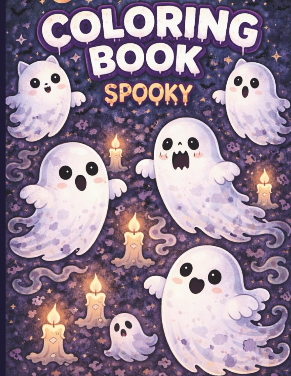Little Spooky: Cute & Comfy Coloring Book — Cozy, Wholesome Spooky Pages for Relaxation and Stress Relief