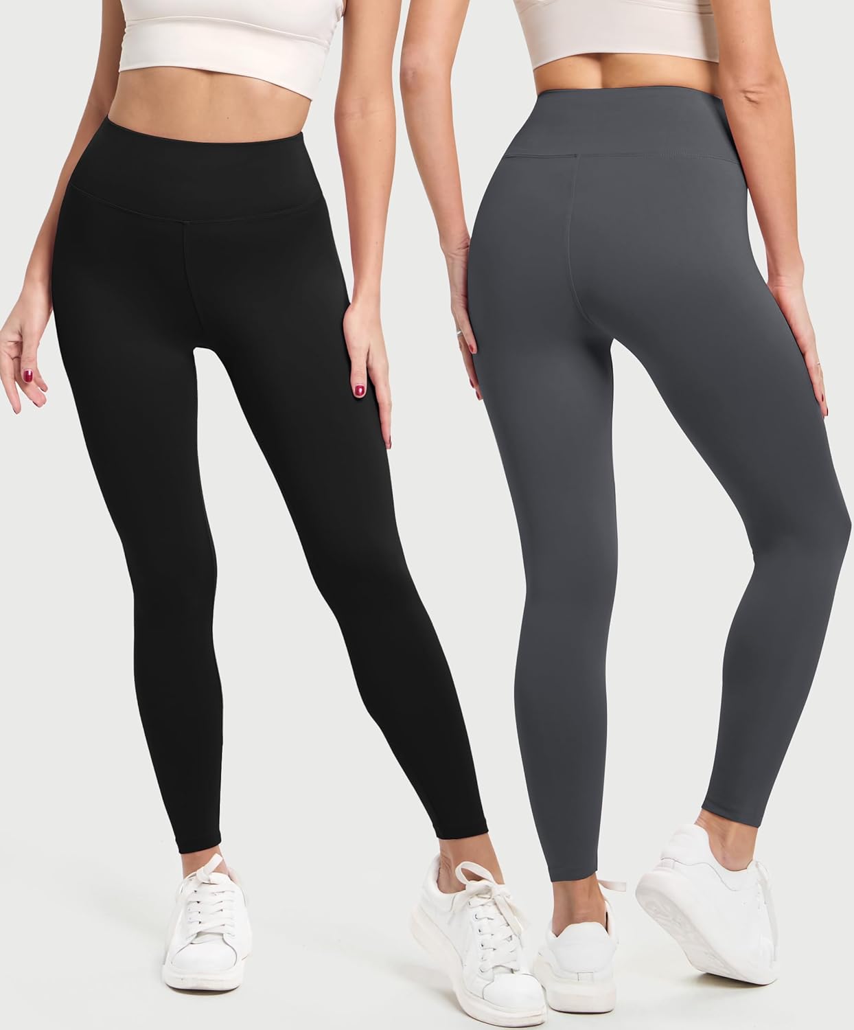 Natural Feelings Buttercloud 3 Pack Leggings for Women-High Waisted Buttery Soft Yoga Pants Lounge Everyday Wear - Image 2