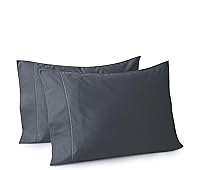 Vista 22 de Juego de 2 fundas de almohada 100% algodón egipcio, fundas de almohada refrescantes de 400 hilos, fundas de almohada suaves y transpirables con Beige