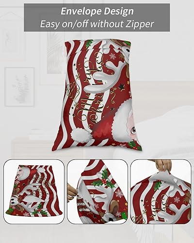 Miniatura 7 de Fundas de almohada de Navidad tamaño King, fundas de almohada suaves para cama, fundas decorativas de lujo, sofá decorativo de lujo, funda de cojín