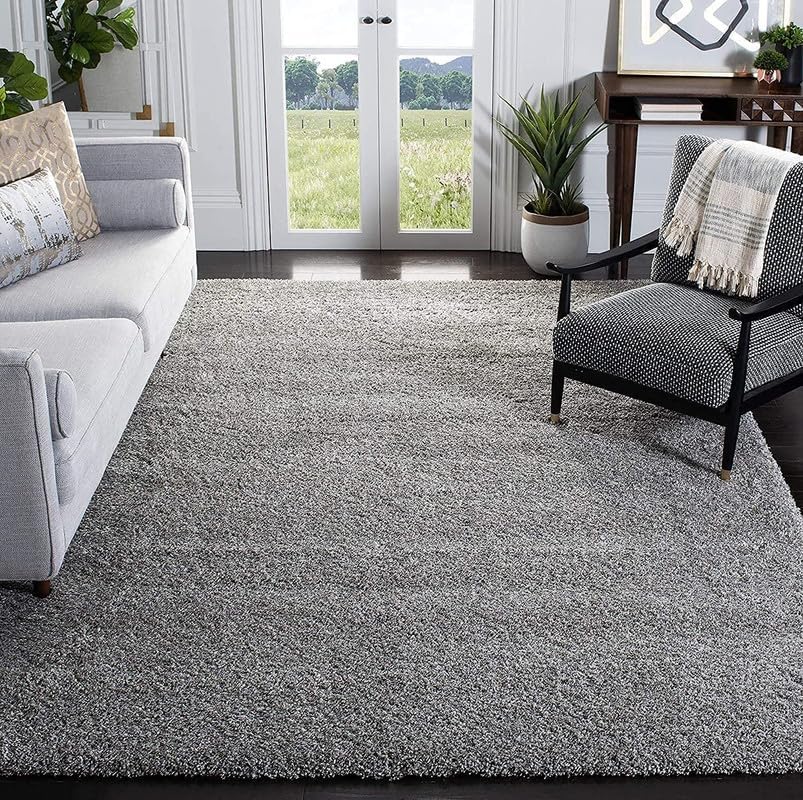 Image of F & B Rugs Luxurious Luck high Density Thick & Soft Shaggy Carpet Microfiber 2 Inch Pile Height 10 x 12 feet