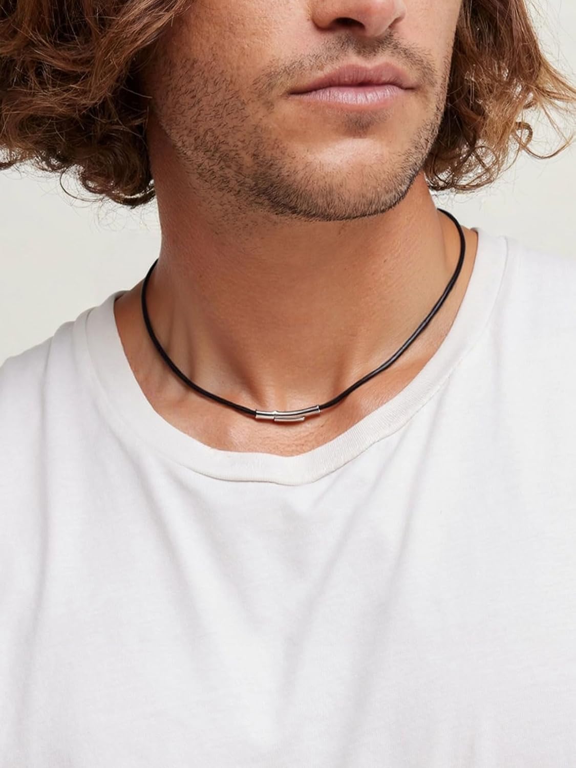 ChainsPro Men Waterproof Braided Leather Necklace Wax Rope Chain, Customize Available, 2/3mm Width, With Snap Clasp, 16”18" 20" 22" 24" 26" 28" 30"-Send Gift Box - Image 3