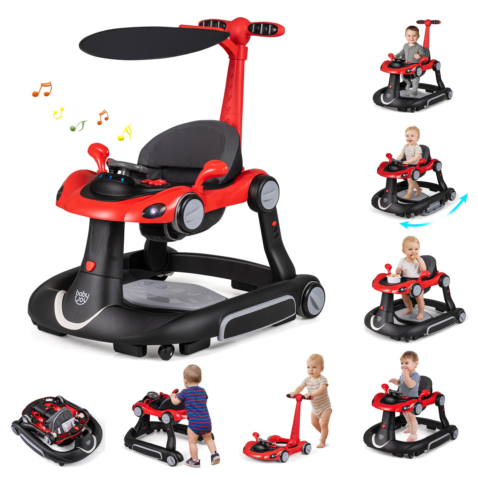 Amazon.com : BABY JOY 7-in-1 Baby Walker, Foldable Baby Walker and
