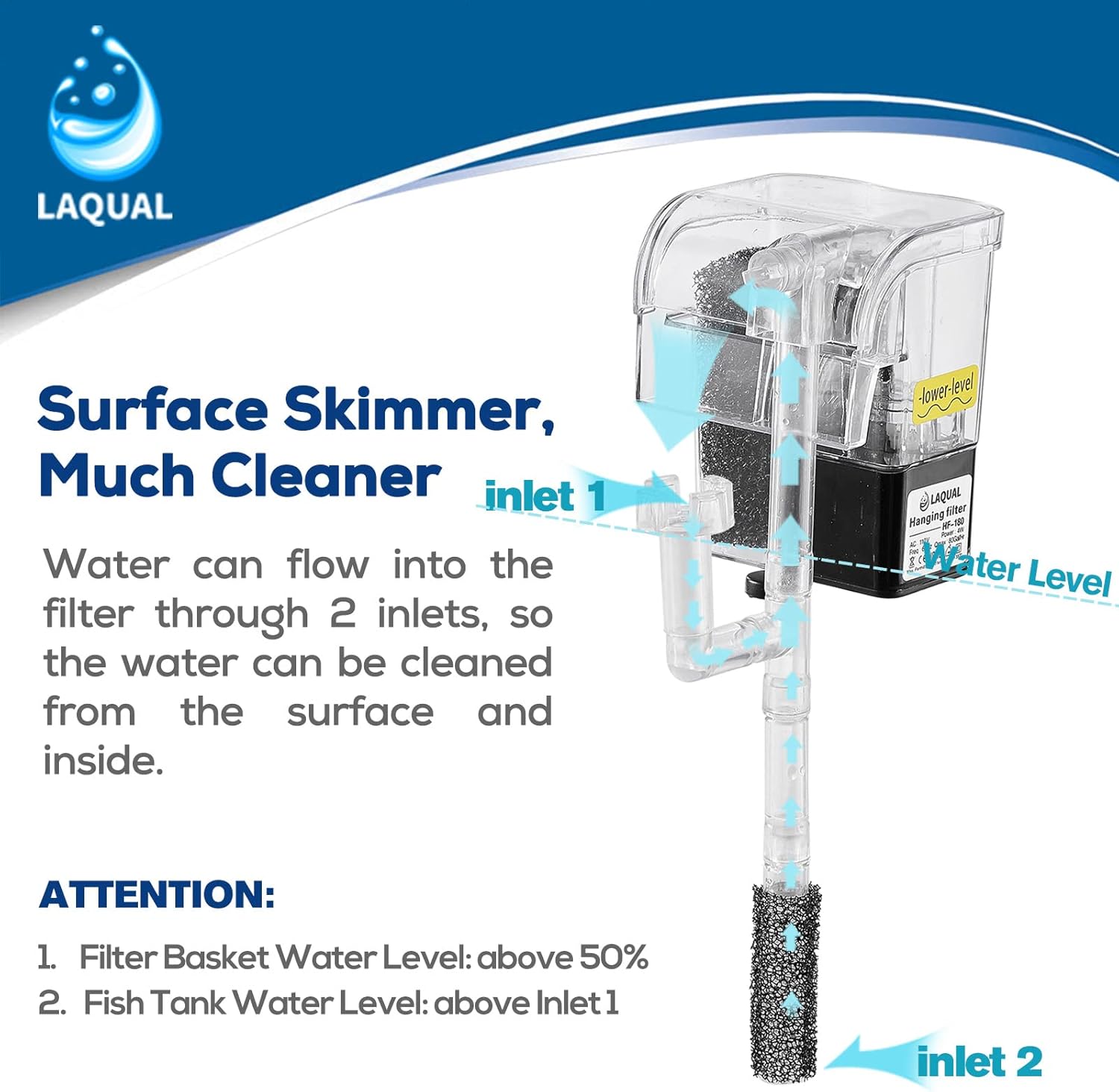3 Gallon Ultra Clear Glass Fish Tank and 5 Gallon Aquarium Filter, Rimless Low Iron Aquarium for Betta/Nano/Goldfish/Snail/Shrimp