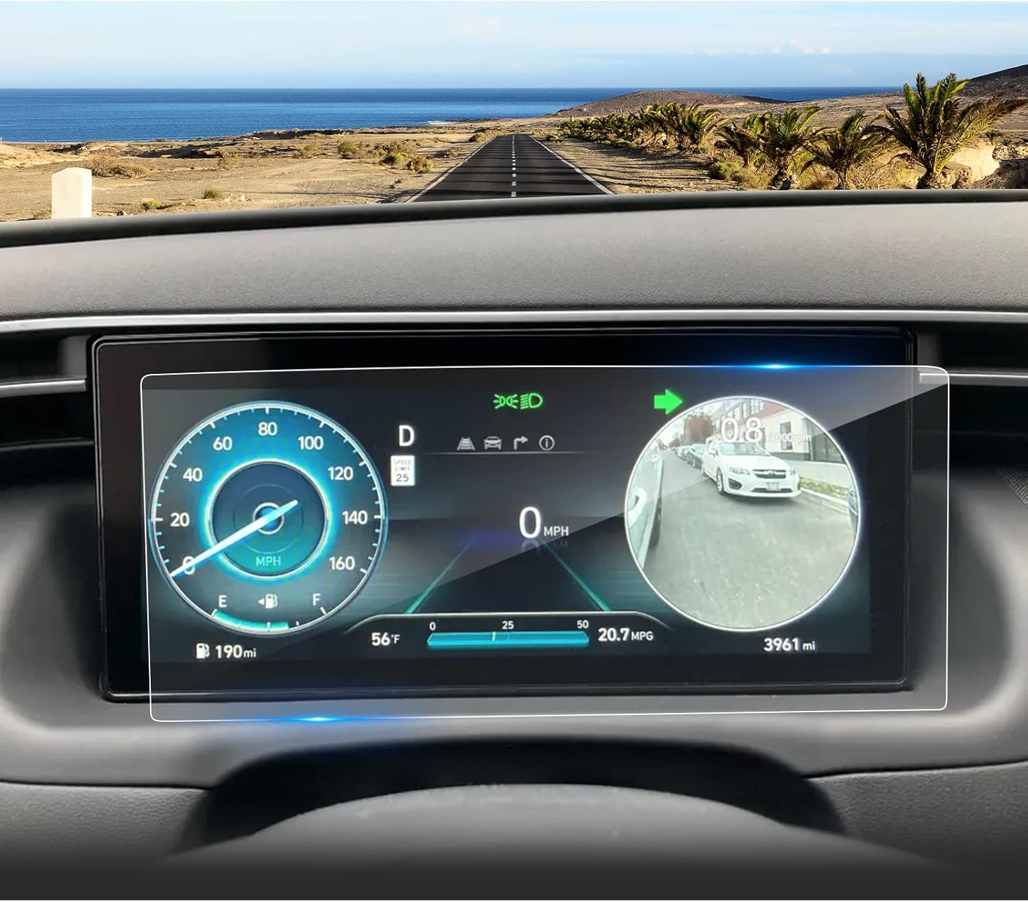 SXCY For 2025 Hyundai Tucson Screen Protector [6PCS Apart, Dash+GPS+AC