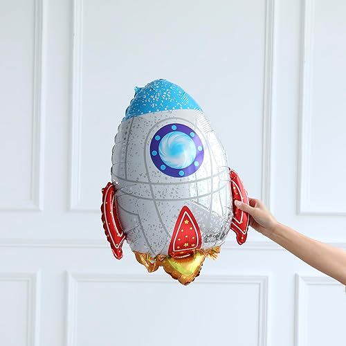 Miniatura 6 de Kit de arco de guirnalda de globos del espacio exterior, 154 globos de látex rosa y morado con astronauta, planeta, globos Rokect para universo,