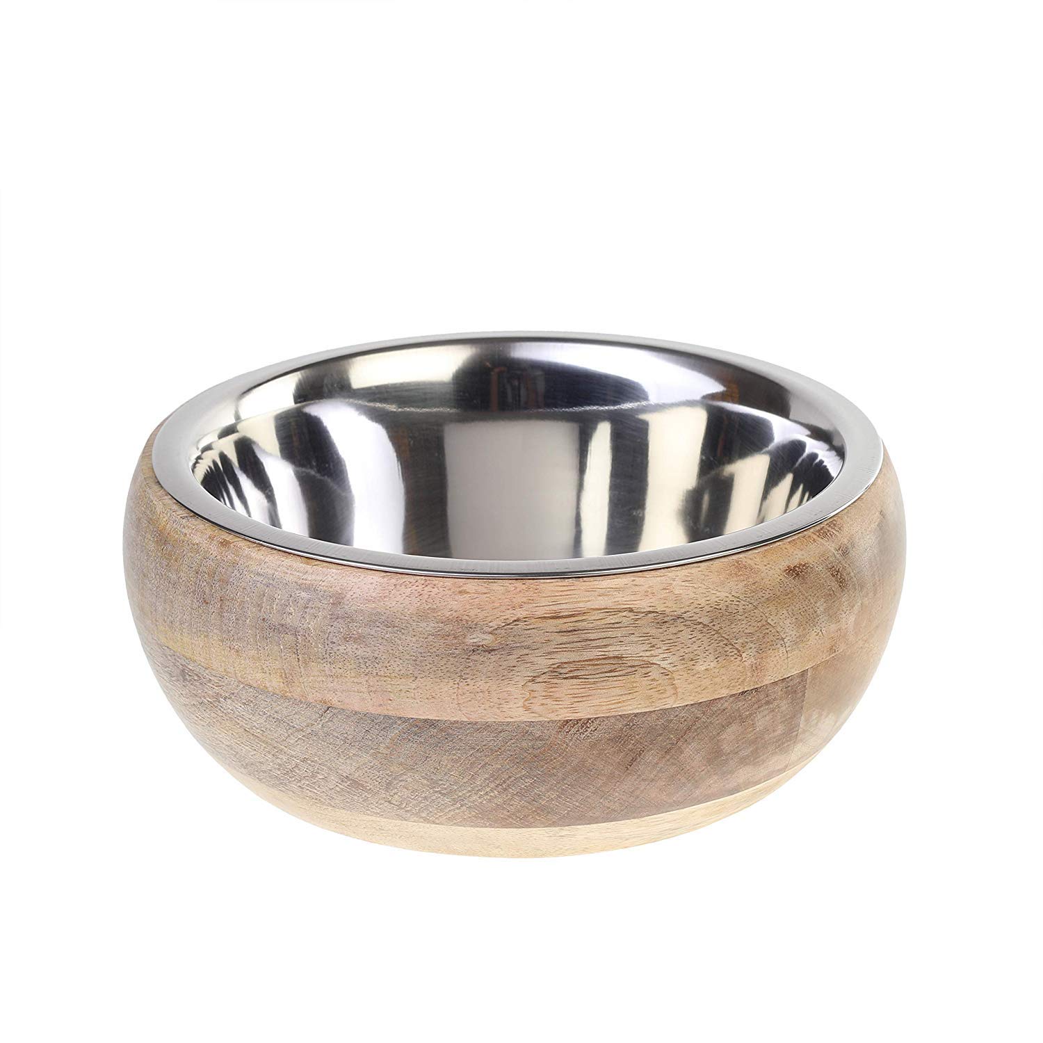 Choostix Standard Feeding Bowl with Wooden Belly Type Holder, Brown, Medium, 800 ml (B07N7QDDJ9) Amazon Price History, Amazon Price Tracker