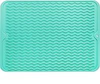 Vista 98 de MicoYang Tapete de Silicona para Secado de Platos para Múltiples Usos, Fácil de Limpiar, Ecológico, Tapete de Silicona Resistente al Calor