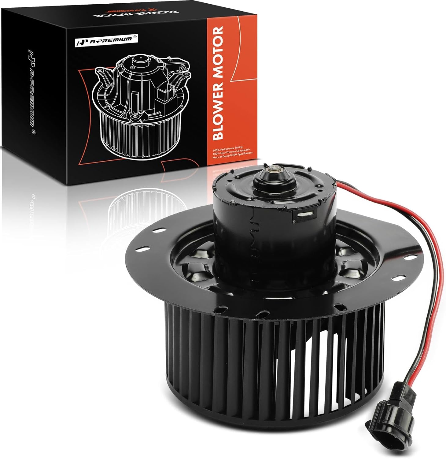 A-Premium Rear HVAC Heater Blower Motor Compatible with Ford E-350 Super Duty, E-150, E-250, E-150 Econoline, E-250 Econoline, E-350 Econoline Club Wagon, E-350 Econoline, E-150 Econoline Club Wagon