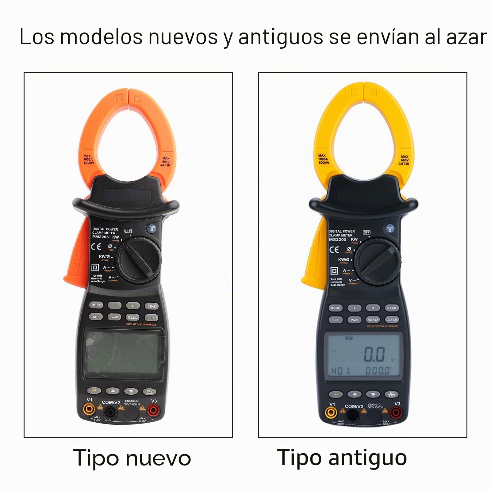 Medidor de pinza trifásico PEAKMETER MS2205 Probador de potencia armónica multifunción para equipos de energía en el sitio/circuitos de energía