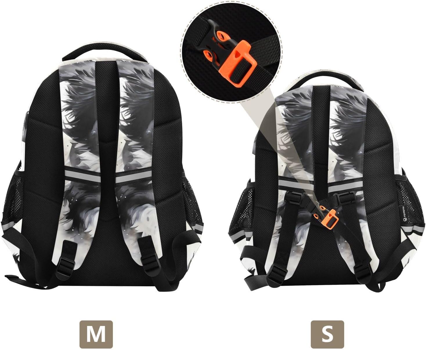ALAZA Running Border Collie Dog Large Backpacks Travel Laptop Daypack School Book Bag for Men Women Teens Kids